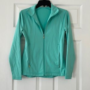 Teal zip up